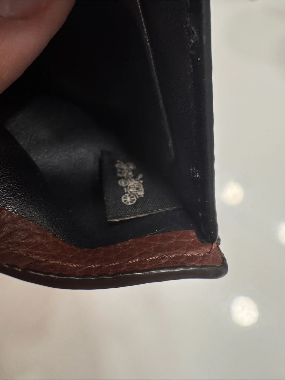 Coach pebbled leather